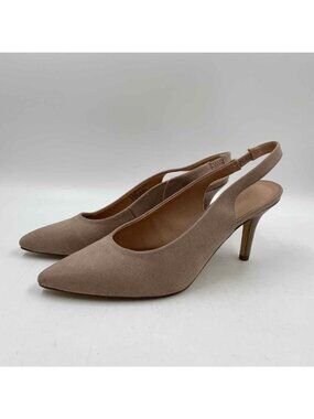 Madden Women's Shoe Size 8.5 Tan Solid Slingbacks